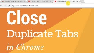 How to Automatically Close Duplicate Tabs in Chrome [upl. by Niltag]