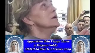 Apparition de la Vierge Marie à Medjugorje le 2 02 2019 [upl. by Arlon]