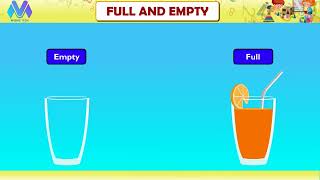 Full and Empty  Pre math concepts  Comparison [upl. by Notnek806]