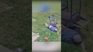 Old man falls over BBQ shortsvideo funny shorts [upl. by Latisha87]