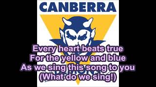 Canberra Demons theme song Lyrics Players Singing [upl. by Myca]