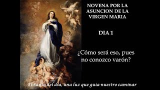 NOVENA POR LA ASUNCION DE MARIA  DIA PRIMERO [upl. by Ahsiliw]