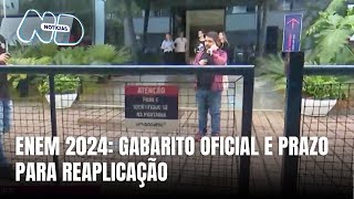 Gabarito oficial do Enem 2024 é divulgado e prazo para reaplicação termina nesta sexta [upl. by Elleivap]