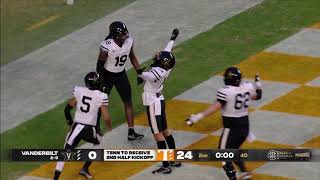 Vanderbilt Football Tennessee Highlights 2021 [upl. by Neelie6]