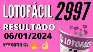 🍀 Resultado Lotofácil 2997 [upl. by Ihdin213]