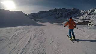 Ventina BreuilCervinia  Ski in Italy  GoPro Hero 5 Black  HD Video [upl. by Nonad]