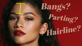 HOW TO CUT FRINGE ON LONG CURLY HAIR AT HOME [upl. by Calabresi]