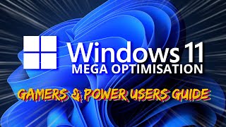 Windows 11 MEGA OPTIMIZATION Guide  Tips and tricks to speed up your PC [upl. by Bud]