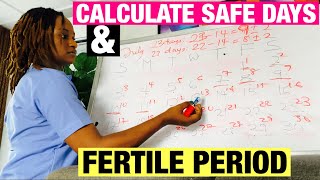 How To Calculate Safe Days To Avoid Pregnancy  How To Calculate Fertile Window To Get Pregnant [upl. by Ichabod]