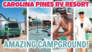 CAROLINA PINES RV RESORT  RV COOKING AND CAMPING  MUST SEE SC CAMPGROUND [upl. by Thirzia592]