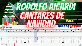 🎄Rodolfo Aicardi Cantares De Navidad Bajo Electrico y GuitarPro 🎸👉🎧 [upl. by Anitniuq193]