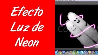 Como hacer efecto luz de neon en photoshop cs6 [upl. by Tatiana]