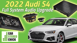 2022 Audi S4 Stereo Upgrade  Morel Carbon Elate  Helix V Eight DSP  C One amps amp TWO JL 12W6’s [upl. by Muhcan]