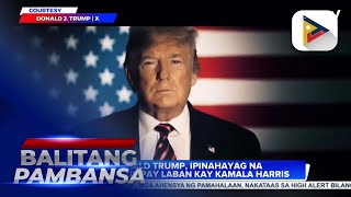 Donald Trump panalo sa US 2024 Presidential Elections PBBM binati si US Presidentelect [upl. by Derej]