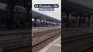 OffenbachOst Einfahrt BR430S8➡️WiesbadenHbf br430 sbahn shorts [upl. by Norraf]