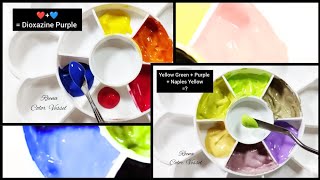 Primary Color Mixing💛❤️💙  Oddly Satisfying Paint Mixing 💚💜💛  Acrylic Paint Mixing Tutorial [upl. by Ynned]