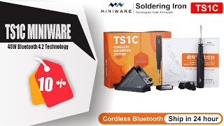 TS1C MINIWARE Cordless Soldering Station 45W Bluetooth 42 Technology of Highefficient Super [upl. by Kerwin]