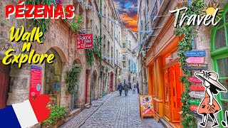 Pézenas 🇫🇷 Most Beautiful Places in France 🌷 Medieval Royal Town Walking Tour 🌞 [upl. by Epoh659]