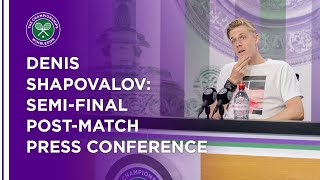 Denis Shapovalov SemiFinal Press Conference  Wimbledon 2021 [upl. by Eckel]