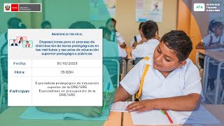 ATA Disposiciones para el proceso de distribución de horas pedagógicas en los institutos y escuelas [upl. by Howlan333]