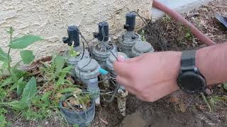 Clever way to install sprinkler valves [upl. by Annunciata810]