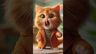 A little ginger cat sneezes a lot of worms cat ytcat ai catlover cutekittten [upl. by Bradstreet285]