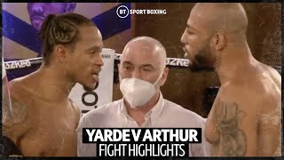 Anthony Yarde v Lyndon Arthur  Official Fight Highlights  SplitDecision Decides Title Bout [upl. by Aidekal820]