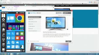 How to Add Start Menu in Windows 8 get your start button back the best One [upl. by Leuname]