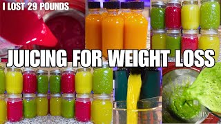 29 POUNDS DOWN  Juicing for WEIGHT LOSS  Health Benefits amp Juicing Recipes [upl. by Ludovico]