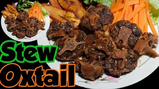 Oxtail Recipe Cooking 🍳 Jamaican Style Caribean Kitchen 🔪 Boil Stew Food [upl. by Lena]