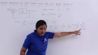Time Response of First Order System to Unit Ramp Signal [upl. by Junette531]