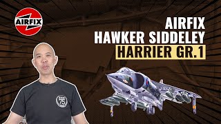 Airfix Hawker Siddeley Harrier GR 1  Unboxing amp Review [upl. by Enelrahs990]