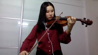 月半小夜曲Half Moon Serenade 李克勤Hacken Lee  Violin cover by Ada [upl. by Anuala]