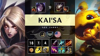 KaiSa ADC vs KogMaw Triple Kill Legendary  NA Challenger Patch 1418 [upl. by Lorelei]