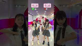 Team nào thắng nhỉ  Follow thầy để xem nhiều Clip nhảy hơn nhé  Battle Dance Lớp Kid Thầy Huy [upl. by Annayi]