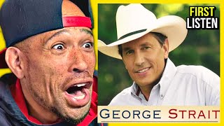 Rapper FIRST time REACTION to George Strait  Amarillo By Morning The Rodeo is INSANE [upl. by Nauqahs]