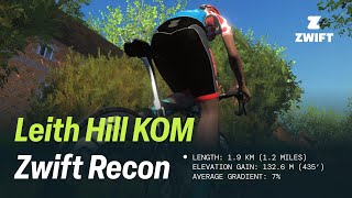 Leith Hill KOM  London  Zwift Recon [upl. by Mays58]