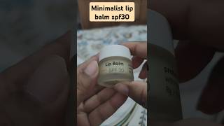 Minimalist lip balm spf30 review unboxing amazonapparel review amazonfinds [upl. by Cown]