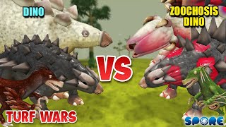 Dino vs Zoochosis Dino Turf War  Dino vs Zoochosis Dino S1  SPORE [upl. by Madison673]