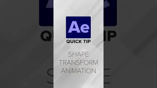 After Effects Quick Tips  Shape Transform Morphing Tutorial [upl. by Mariska311]