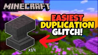 The EASIEST DUPLICATION GLITCH in Minecraft Bedrock Edition [upl. by Nesto]