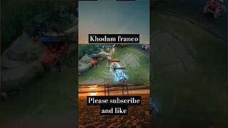 FRANCO USE SKILL AND IQ 100000 mobilelegends franco shorts mobilelegendsid [upl. by Ardnama183]