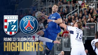 HC Zagreb vs Paris SaintGermain Handball  Round 13  EHF Champions League Men 202324 [upl. by Bertsche41]