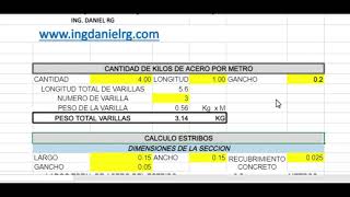 ⚡Como CALCULAR FACIL Varilla Estribos y Alambre para Estructuras✅ [upl. by Wildon]