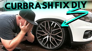 CURB RASH REPAIR On Alloy Wheel Rim HOW TO Repair Diamond Cut Finish [upl. by Miharbi]