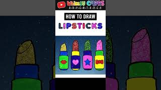 How to draw LipSticks  StepByStep Easy Drawing Tutorial for Beginners lipsticks drawing [upl. by Mildred76]