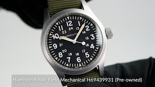 Hamilton Khaki Field Mechanical H69439931 Preowned [upl. by Ellah267]