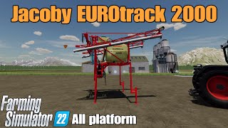 Jacoby EUROtrack 2000  FS22 mod for all platforms [upl. by Aicilat155]