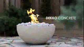 DEKKO Concrete Gas Fire Pit [upl. by Winshell]