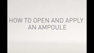 Skincare  How to open and apply an ampoule [upl. by Arri]